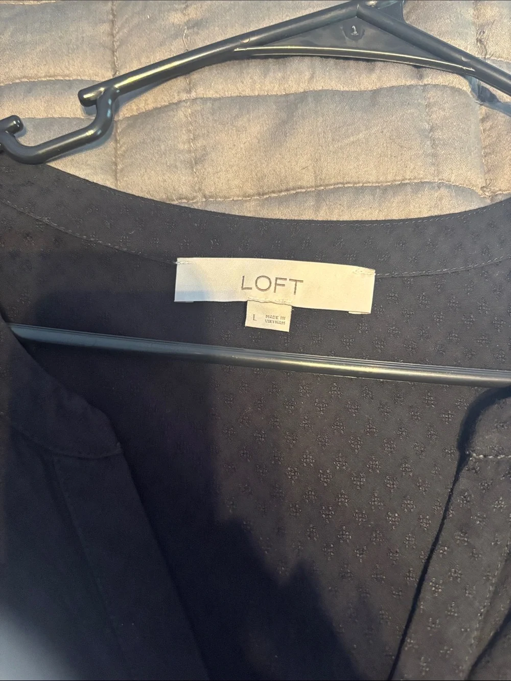 Loft black drop waist dress